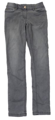 Sivé skinny teplákové rifle YIGGA