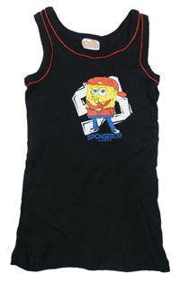 Tmavomodré tielko so SpongeBobem