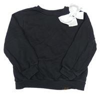 Čierna mikina s mašlou H&M