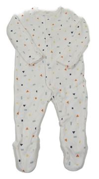 Biely overal s obrazci F&F