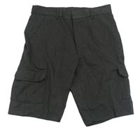 Antracitové cargo kraťasy F&F