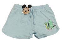 Svetlomodré bavlnené kraťasy s Mickeym zn. Primark