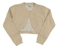 Béžové trblietavé svetrové bolerko Primark