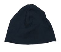 Tmavomodrá žebrovaná čepice H&M