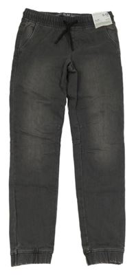 Nové - Tmavošedé teplákové slim cuff rifle Denim Co.