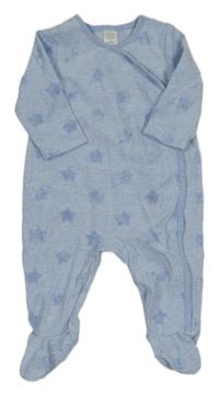 Světlemodrý melírovaný overal s hvězdami Miniclub