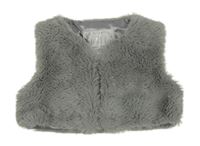 Šedá kožešinová podšitá vesta Primark