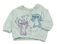Mátová mikina so Stitchem a Angel Primark