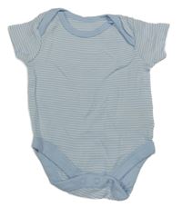 Světlemodro-biele pruhované body Mothercare
