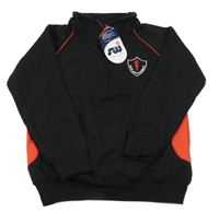 Nové - Čierno-červená mikina s výšivkou