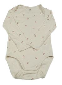 Svetlobéžové body s třešněmi H&M