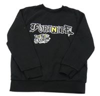 Čierna mikina s nápisem - Fortnite Primark