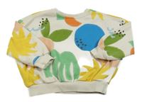 Béžovo-farebná vzorovaná oversize mikina George