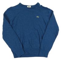 Petrolejový vlněný svetr Lacoste