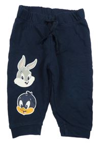 Tmavomodré tepláky s Looney Tunes