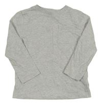 Sivé melírované tričko s vreckom F&F