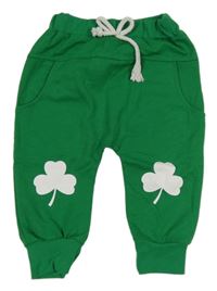 Zelené tepláky s potiskem 