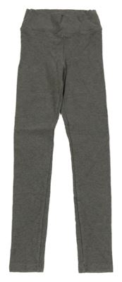 Tmavosivé rebrované legíny