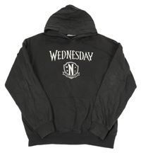 Antracitová mikina s Wednesday a kapucí H&M