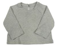 Šedé žebrované triko Matalan