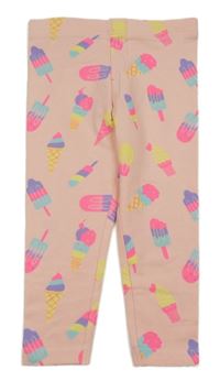 Svetloružové legíny s barevnými zmrzlinami Primark