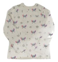 Bílé vzorované triko se Stitchem George