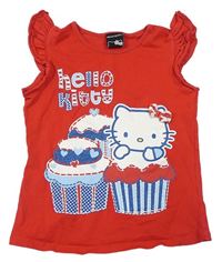 Červen tričko s Hello Kitty George