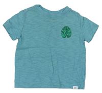 Zelené melírované tričko s listom zn. GAP