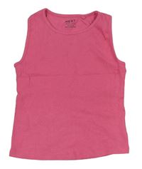 Ružový rebrovaný crop top Next
