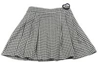 Čierno-biela vzorovaná trblietavá sukňa so srdcem Primark