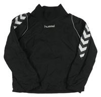 Čierna šušťáková športová bunda Hummel