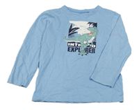 Světlemodré triko s dinem Topolino