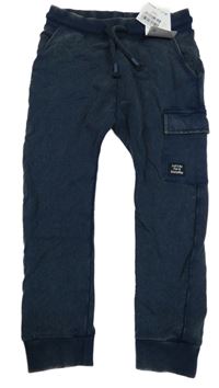 Nové - Tmavomodré cargo tepláky Next