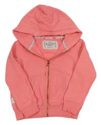 Neonově růžová propínací mikina s kapucí Next