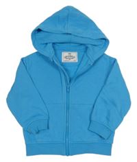 Svetlomodrá prepínaci mikina s kapucňou M&S