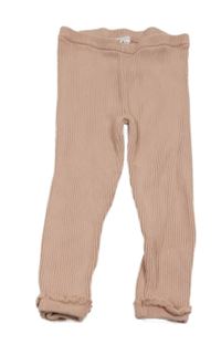 Ružové rebrované úpletové legíny George