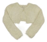 Smotanové chlpaté svetrové bolerko H&M