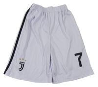 Bielo-čierne futbalové kraťasy s číslem - Juventus Turín