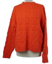 Dámský červený vzorovaný teplý svetr Dunnes 