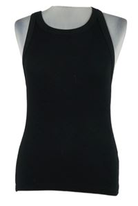 Dámský černý žebrovaný top Primark 