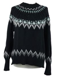 Dámský tmavomodrý vzorovaný svetr Esprit 