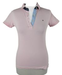 Dámské světlerůžové polo tričko Tommy Hilfiger 