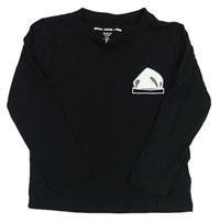 Čierne tričko s potlačou Pocopiano