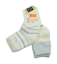 Nové - 2x modro-bílé ponožky Dunnes