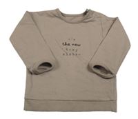 Béžová mikina s nápisom George