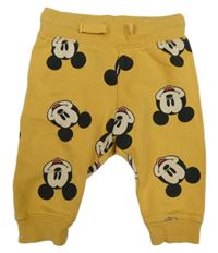 Žlté tepláky s Mickey Mousem H&M