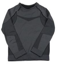 Sivo-čierne spodné funkčné tričko Crivit