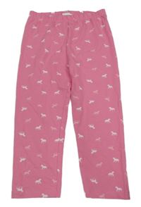 Ružové capri legíny s koňmi Topolino