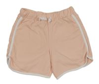 Ružovo-biele teplákové kraťasy