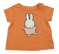 Oranžové tričko s králíčkem C&A